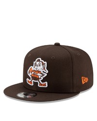New Era Brown Cleveland Browns Throwback 9fifty Adjustable Snapback Hat At Nordstrom