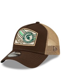 New Era Brown Michigan State Spartans Guide Trucker 9forty Snapback Hat At Nordstrom