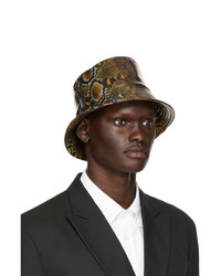 Versace Brown Snake Bucket Hat