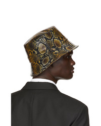 Versace Brown Snake Bucket Hat