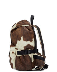 Burberry Brown And White Small Wilfin Backpack