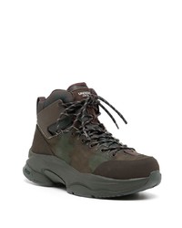 Undercover Camouflage Print Lace Up Boots