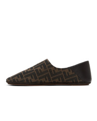 Fendi Brown Forever Loafers
