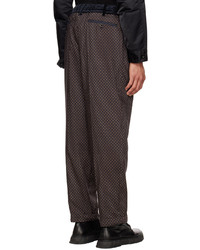 Sacai Brown Patterned Trousers