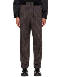 Sacai Brown Patterned Trousers
