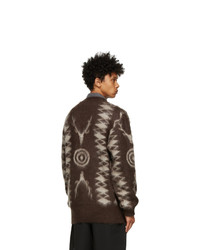 South2 West8 Brown And Beige Mohair Sweater