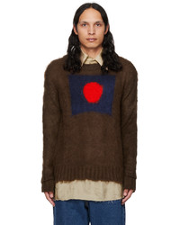 Edward Cuming Brown Fuzzy Sweater