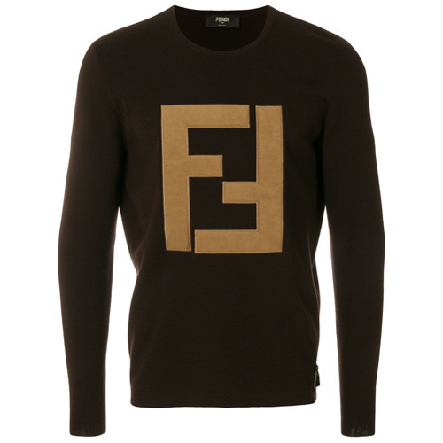 Fendi Front Logo Sweater 627 farfetch Lookastic