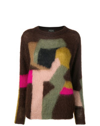 Roberto Collina Knitted Panelled Sweater