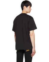 VERSACE JEANS COUTURE Black Printed T Shirt