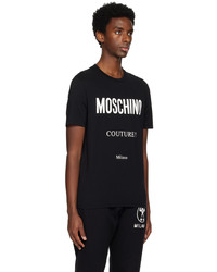 Moschino Black Printed T Shirt