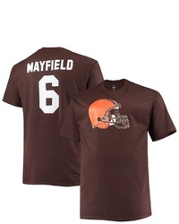 FANATICS Branded Baker Mayfield Brown Cleveland Browns Big Tall Player Name Number T Shirt
