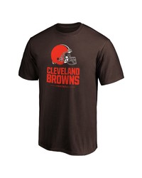 FANATICS Branded Brown Cleveland Browns Team Lockup Logo T Shirt