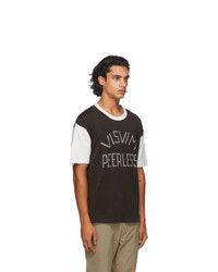 VISVIM Brown And White Jumbo T Shirt