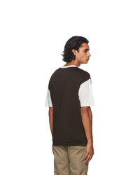 VISVIM Brown And White Jumbo T Shirt