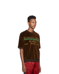 Gucci Brown Chenille Maison De Lamour T Shirt