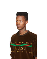Gucci Brown Chenille Maison De Lamour T Shirt