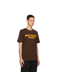 Mastermind World Brown Drip Logo T Shirt
