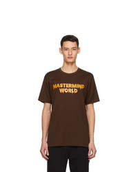 Mastermind World Brown Drip Logo T Shirt