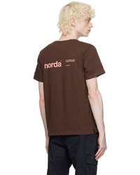 Norda Brown Printed T Shirt