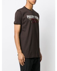 Philipp Plein Flame Gold Cut T Shirt