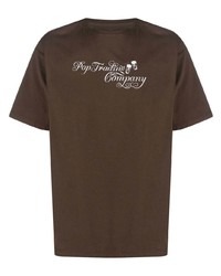 Pop Trading Company Logo Print Jersey T Shirt