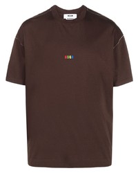 MSGM Logo Print Short Sleeved T Shirt