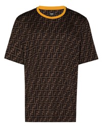 Fendi Logo Print T Shirt