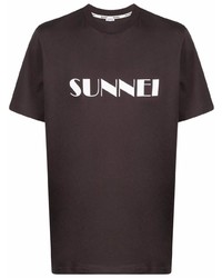 Sunnei Logo Print T Shirt