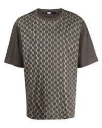 Karl Lagerfeld Monogram Print T Shirt