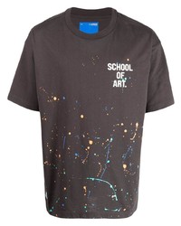 Chocoolate Paint Splatter Cotton T Shirt