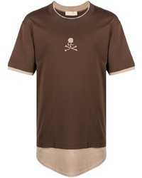 Mastermind World Skull Print Layered Short Sleeve T Shirt