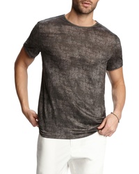 John Varvatos Slim Fit Paint Print Linen T Shirt