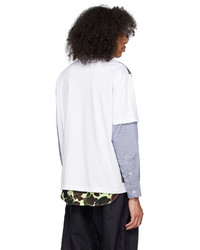 Comme des Garcons Homme White Printed T Shirt