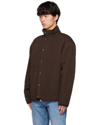 Saturdays Nyc Brown Spencer Spellout Jacket