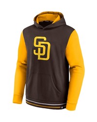 FANATICS Branded Browngold San Diego Padres Last Whistle Pullover Hoodie