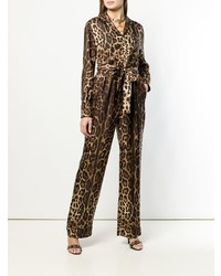 Dolce & Gabbana Leopard Print Jumpsuit