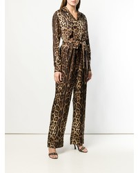 Dolce & Gabbana Leopard Print Jumpsuit