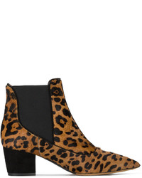 Tabitha Simmons Shadow Leopard Print Ankle Boots