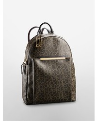 Calvin Klein Arianna Logo Double Zip Backpack, $198 | Calvin Klein |  Lookastic