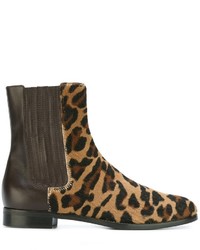 Alberta Ferretti Leopard Print Boots