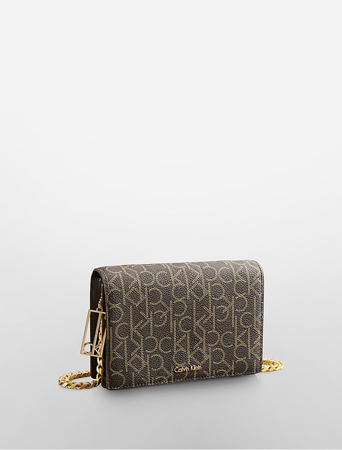Calvin Klein Arianna Logo Chain Swing Bag, $118 | Calvin Klein | Lookastic