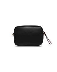 Fendi Black And Brown Ff Logo Mini Leather Camera Bag