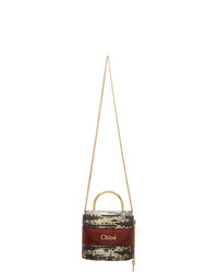 Chloé Brown Small Aby Lock Chain Bag
