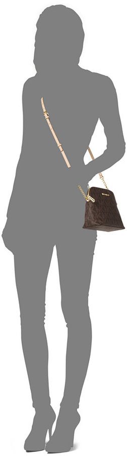 MICHAEL Michael Kors Michl Michl Kors Cindy Large Dome Crossbody Bag Pale  Gold, $168, Neiman Marcus