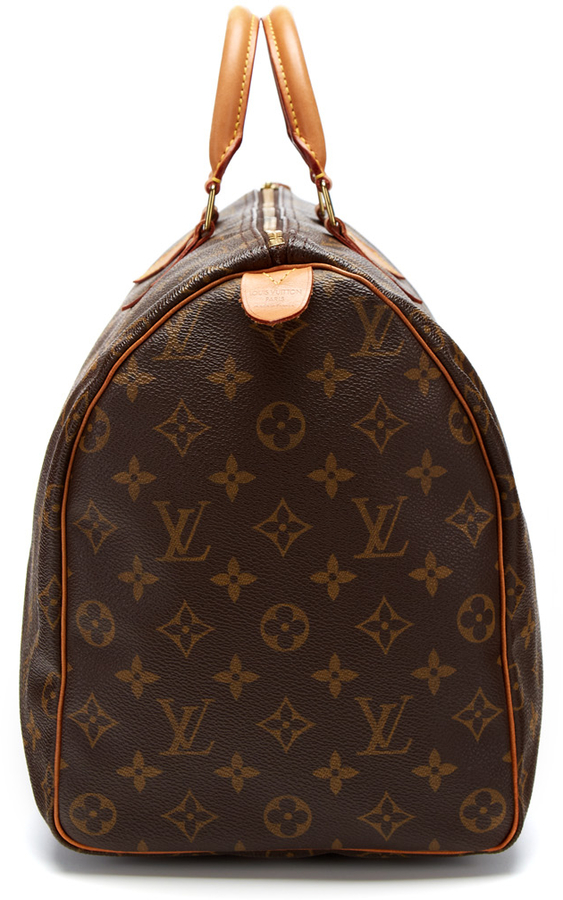 Louis Vuitton Speedy Bag 40/Baby Duffle/Purse Brown Leather