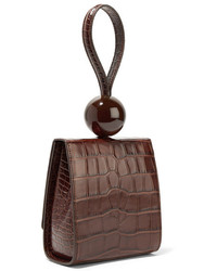 BY FA Ball Croc Effect Leather Tote