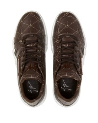 Giuseppe Zanotti Logo Print Leather Sneakers