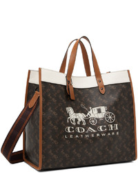 Coach 1941 Brown Horse Carriage Field Tote