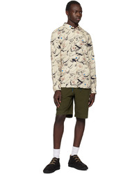 Ps By Paul Smith Beige Printed Shirt